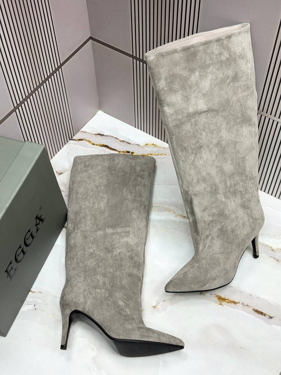 замшевые сапоги,сапоги замшевые на каблуке,женские сапоги,сапоги женские демисезонные натуральная кожа на каблуке magic heels,сапоги женские демисезонные светлые на каблуке