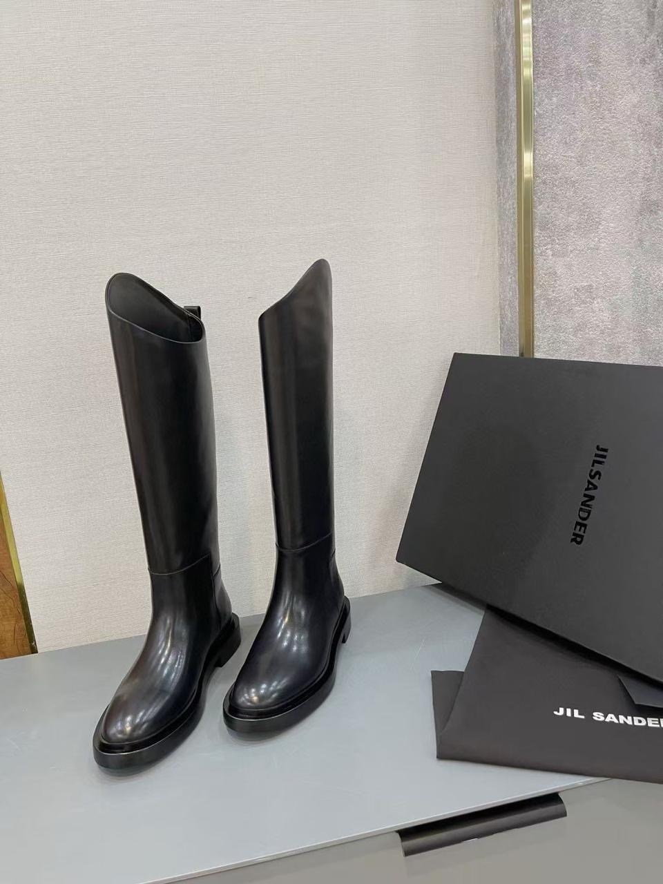 женские сапоги,сапоги,сапоги высокие,jil sander сапоги,кожаные сапоги