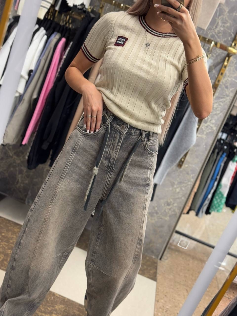 модные джинсы,джинсы широкие,джинсы женские,джинсы женские серые,джинсы мом