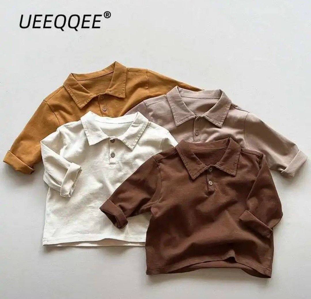 детская рубашка поло с длинным рукавом,футболка в корейском стиле,детская футболка с длинными рукавами,рубашка поло для мальчика,детская рубашка