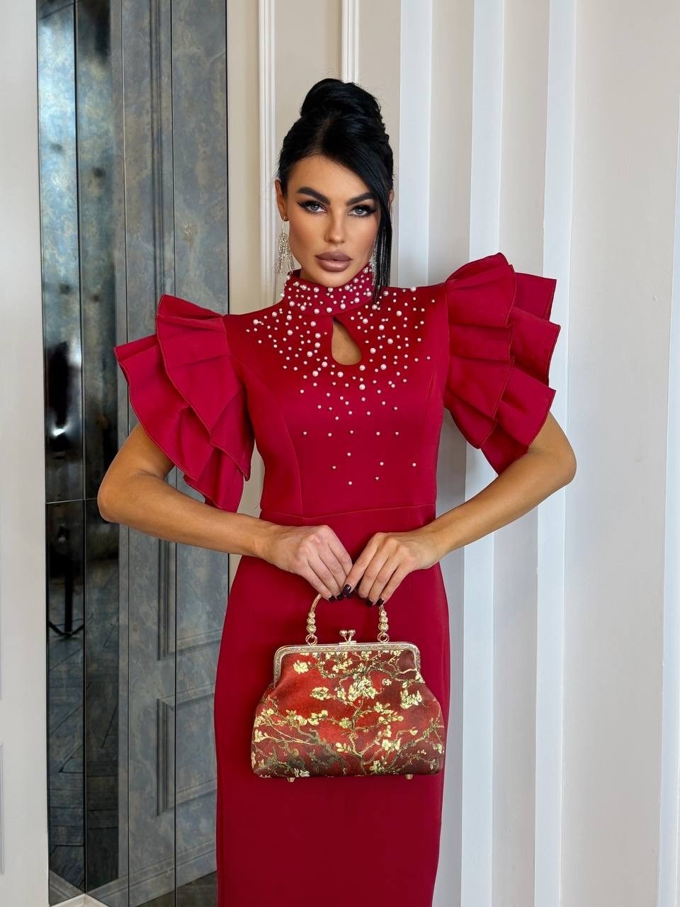 платье женские вечерние,платье для женщин,нарядное платье,элегантное платье,платье красное