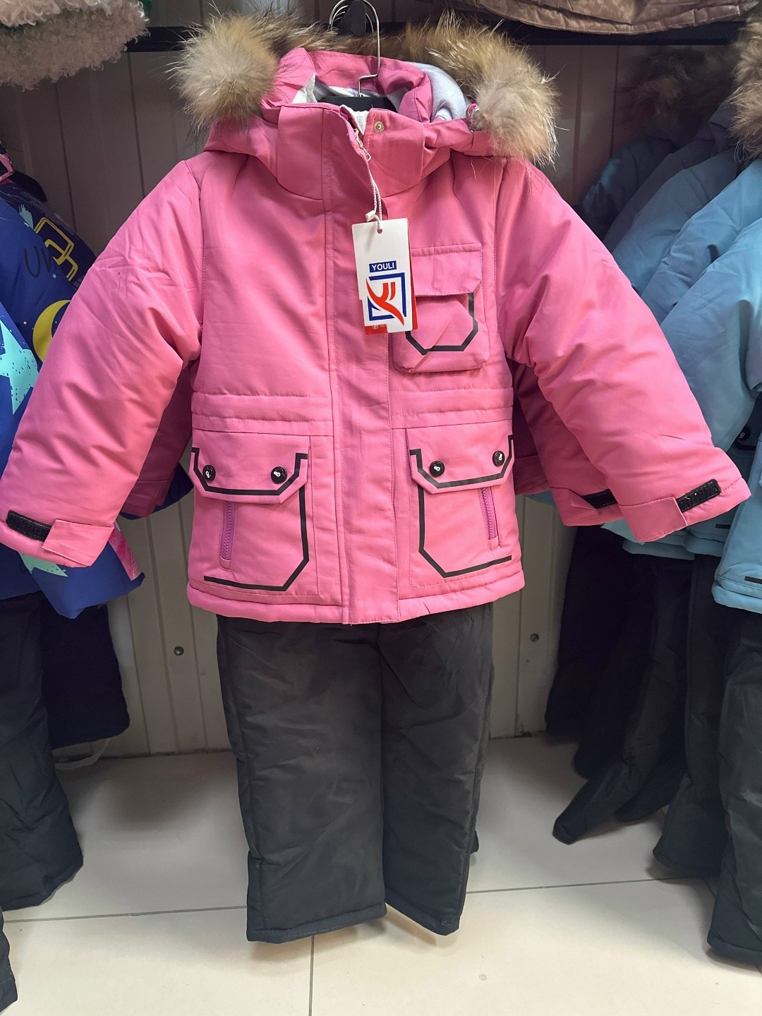 костюм зимний для девочек,зимний костюм детский,комплект верхней одежды,зимние костюмы,комплект для девочки