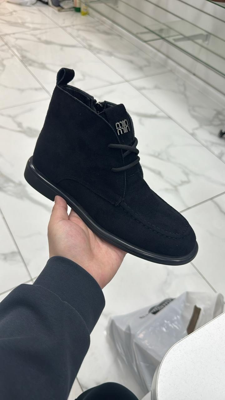 замшевые ботинки,,мужские ботинки,мужская ,замшевые ботинки prada