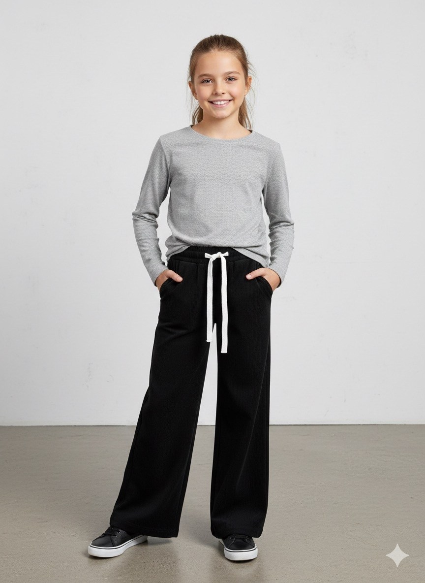 широкие брюки,брюки для девочки палаццо,брюки для девочек,брюки трикотажные,брюки школьная