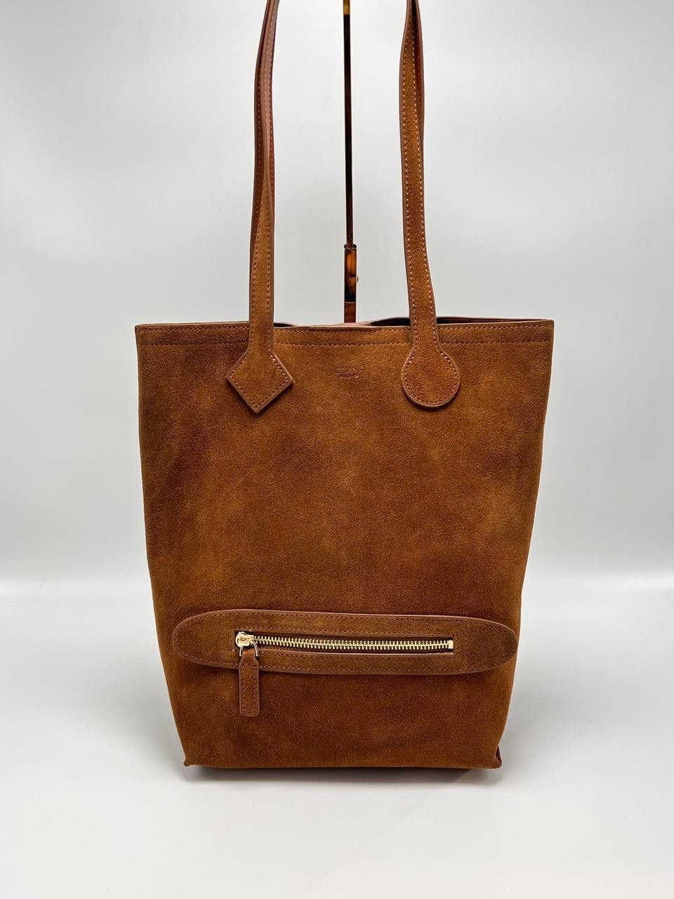 сумка шоппер из натуральной замши,замшевая сумка,большая сумка-тоут из искусственной замши коричневого цвета glamorous,сумка шоппер из кожи,замшевая сумка женская