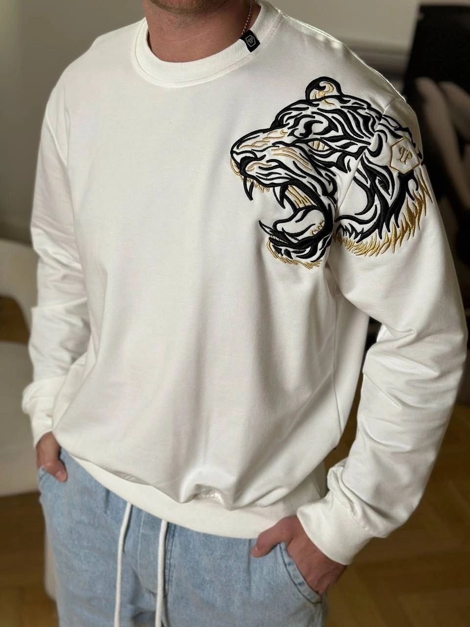 мужские свитшоты,свитшот мужской philipp plein,брендовые свитшоты,свитшот мужская,свитшот мужской белый