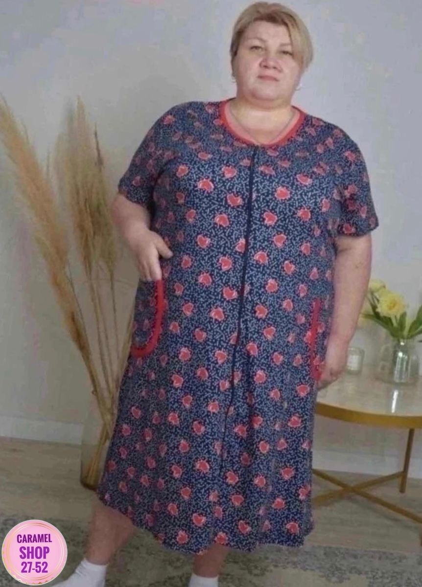 женское платье больших размеров,халат с рынка,женский халат,халат домашний на молнии большие размеры рада-з,платье большие размеры