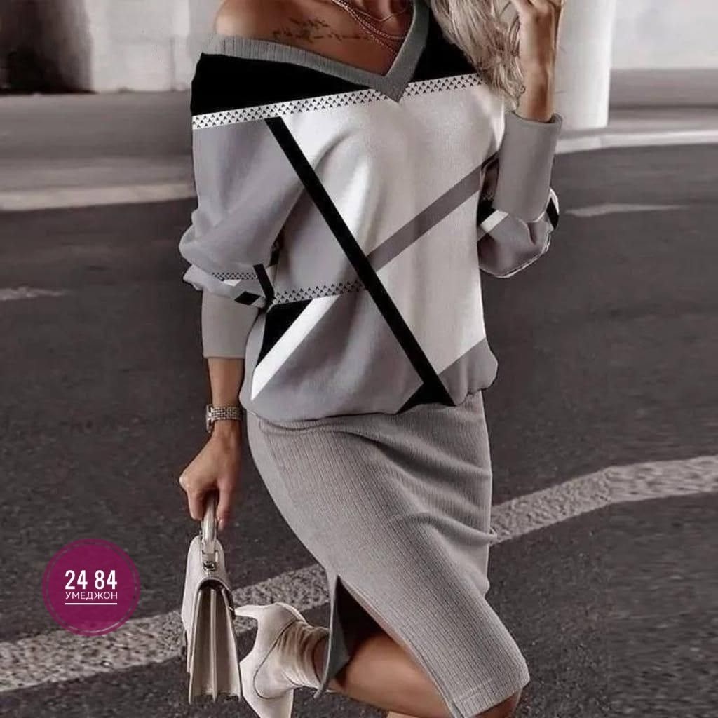 костюм женский двойка,женский костюм двойка лапша,костюм двойка трикотаж,костюм классический,женский трикотажный костюм с юбкой черный с белым