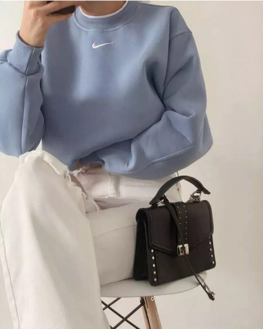 свитшот найк оверсайз с вышивкой без начеса,брендированный свитшот,свитшот оверсайз nike,свитшот женский nike,свитшот женская