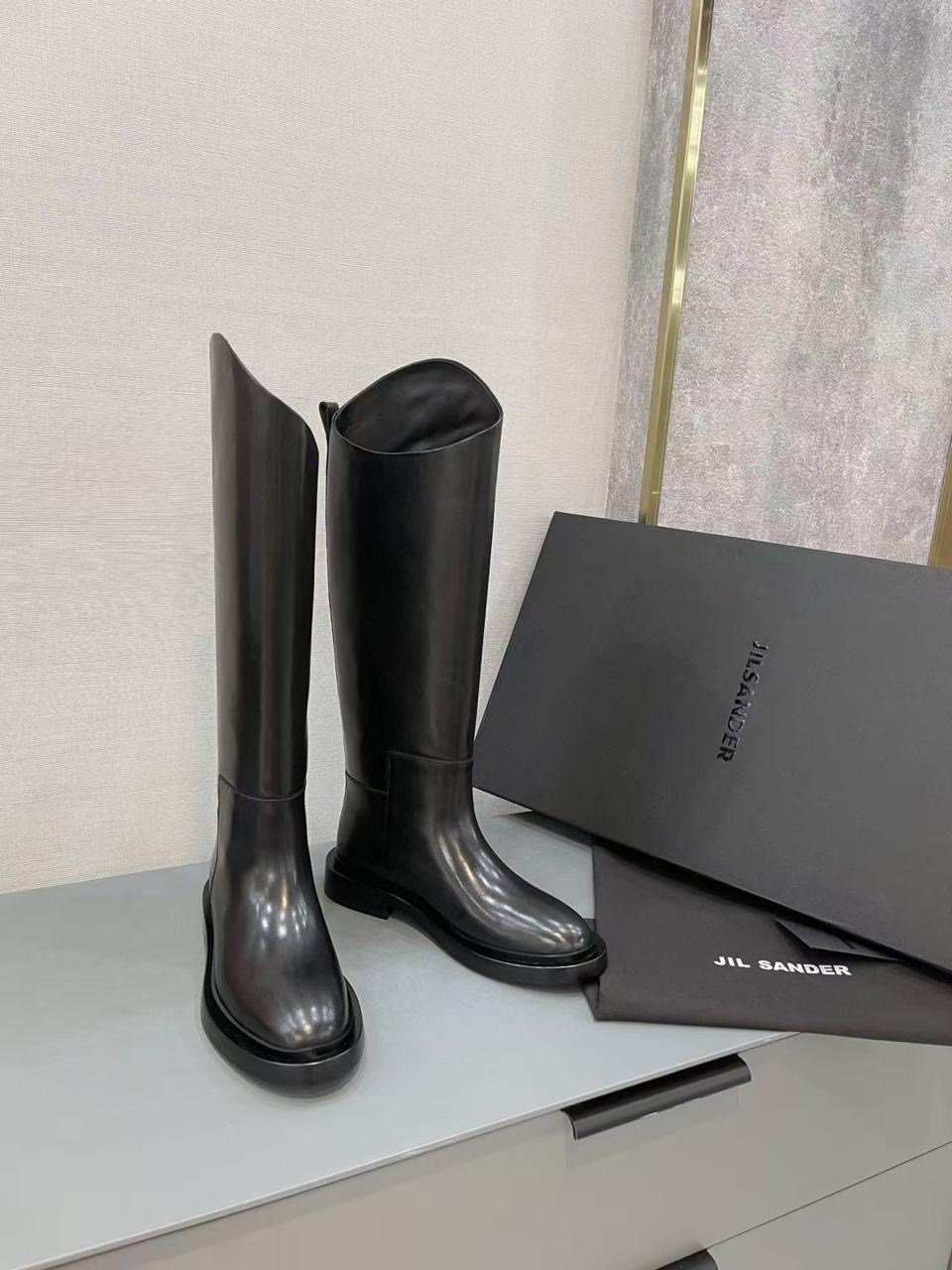 женские сапоги,сапоги,сапоги высокие,jil sander сапоги,кожаные сапоги