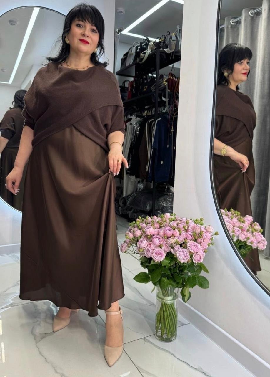 нарядное платье,шелковое платье на полных,платье женское больших размеров,атласное платье,платье