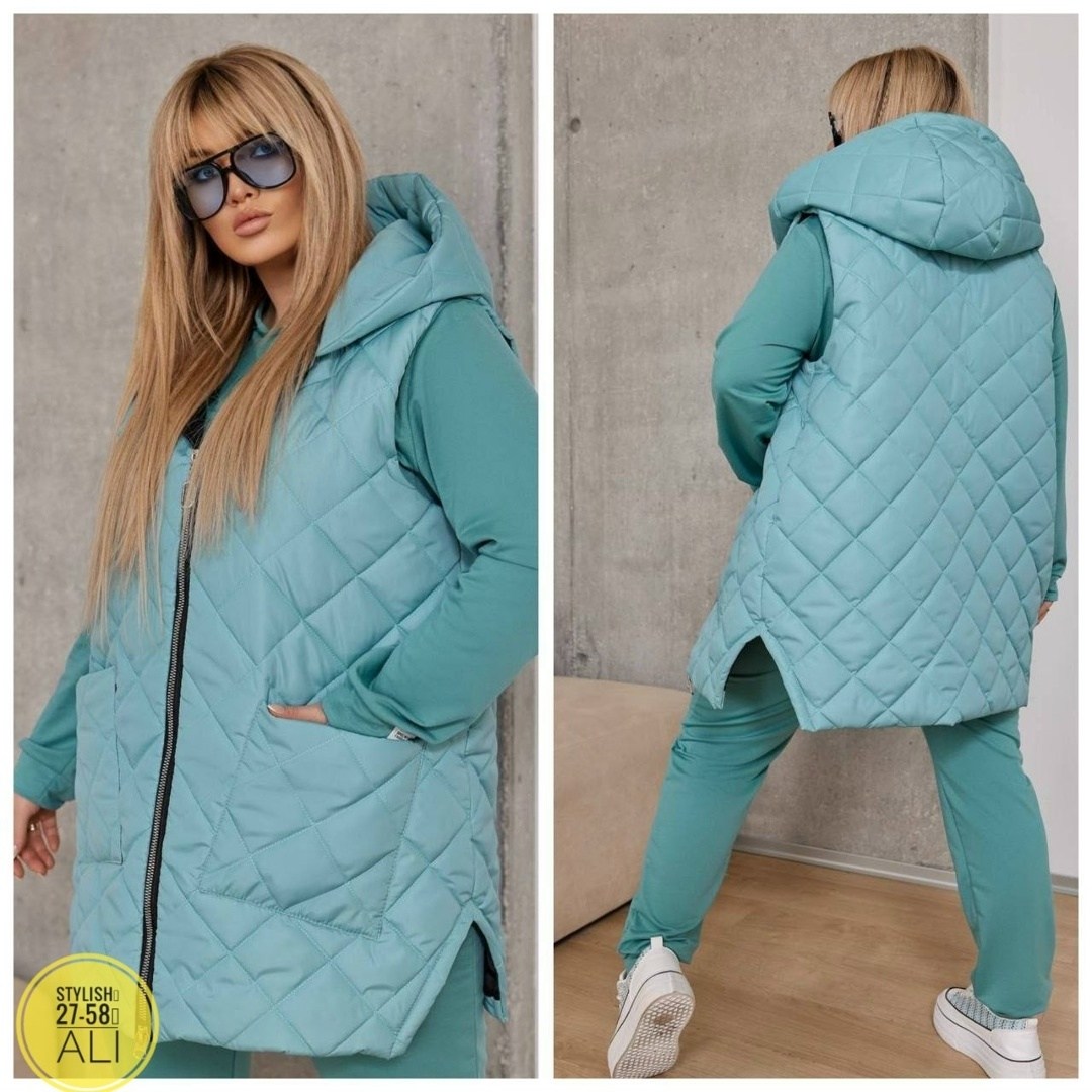 костюм женский тройка,cпортивный костюм женский на флисе,стеганая жилетка,жилет на синтепоне,женский костюм на флисе