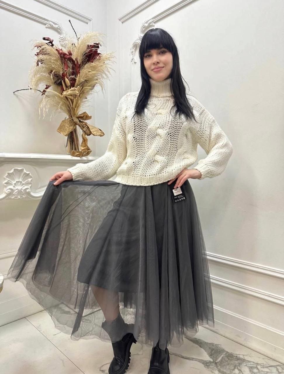 джемпер бежевый,юбка,юбка женская,юбка модная,джемпер