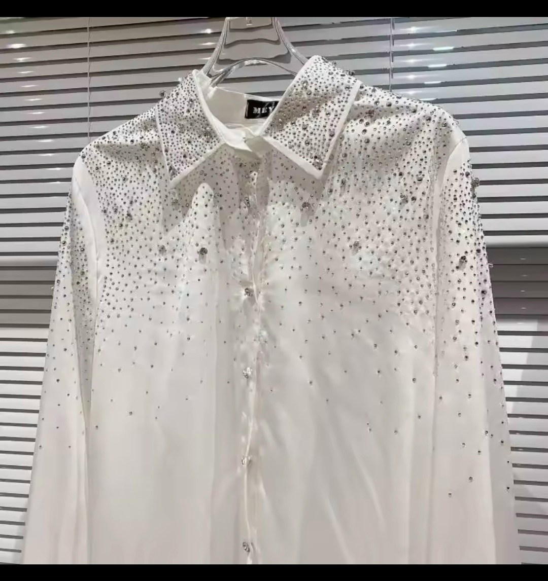 рубашка со стразами,блузка со стразами,рубашка женская со стразами,модная блузка,элегантная рубашка