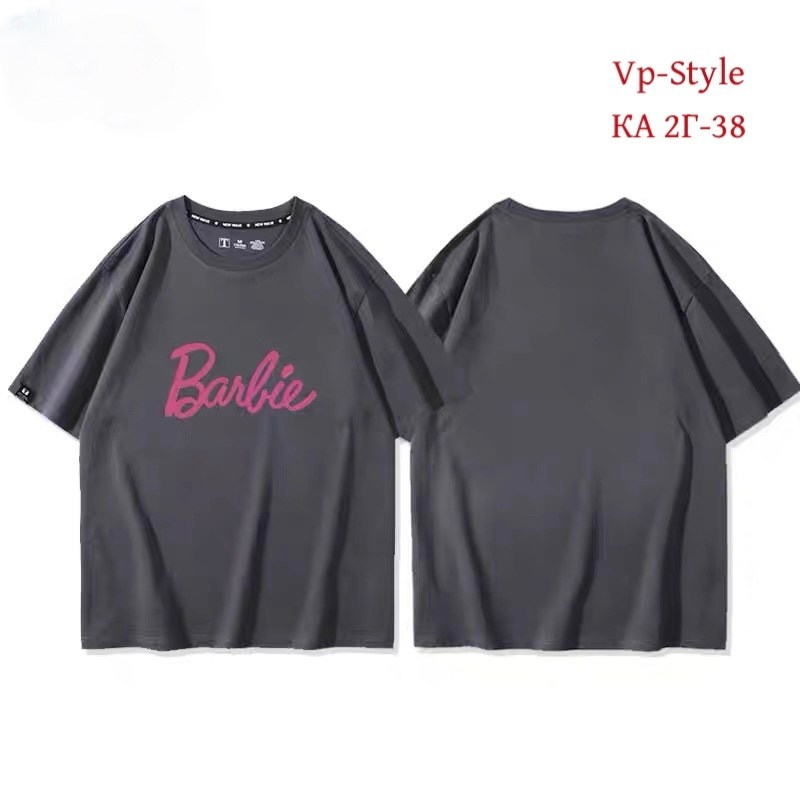 футболка оверсайз с,футболка с барби,футболки для пар,модная футболка