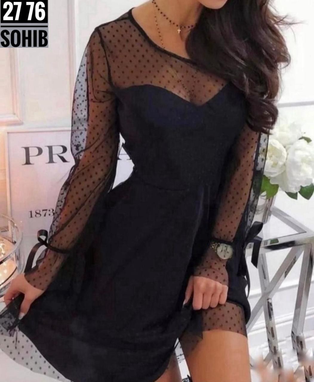 платье сетка,платье в сеточку,черное платье сетка,черное платье с сеткой в горошек,платье женское