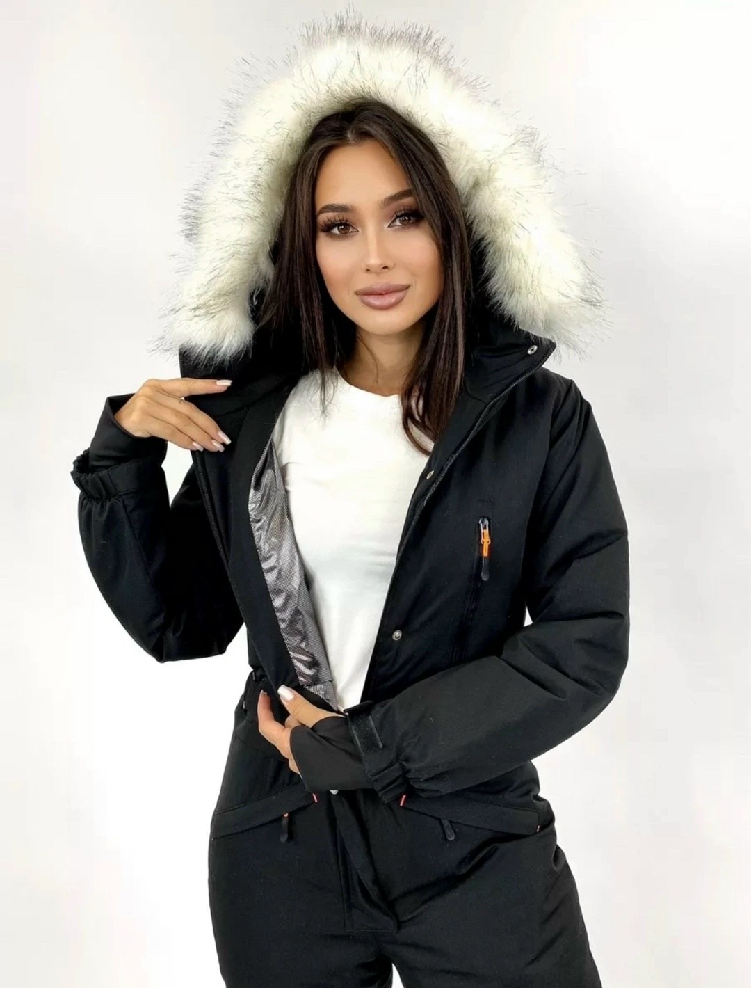 комбинезон горнолыжный,горнолыжный комбинезон женский зимний хаки,комбинезон горнолыжный с капюшоном и мехом,комбинезон женский зимний горнолыжный nhim fashion,женский горнолыжный комбинезон