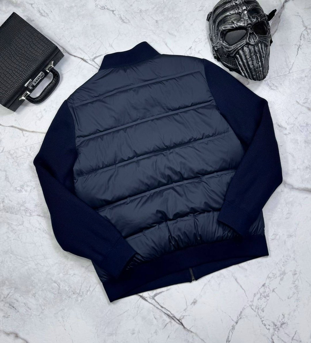 куртка с капюшоном вязаный рукав madzerini,жилет мужской,жилетка мужская,жилетка,жилет