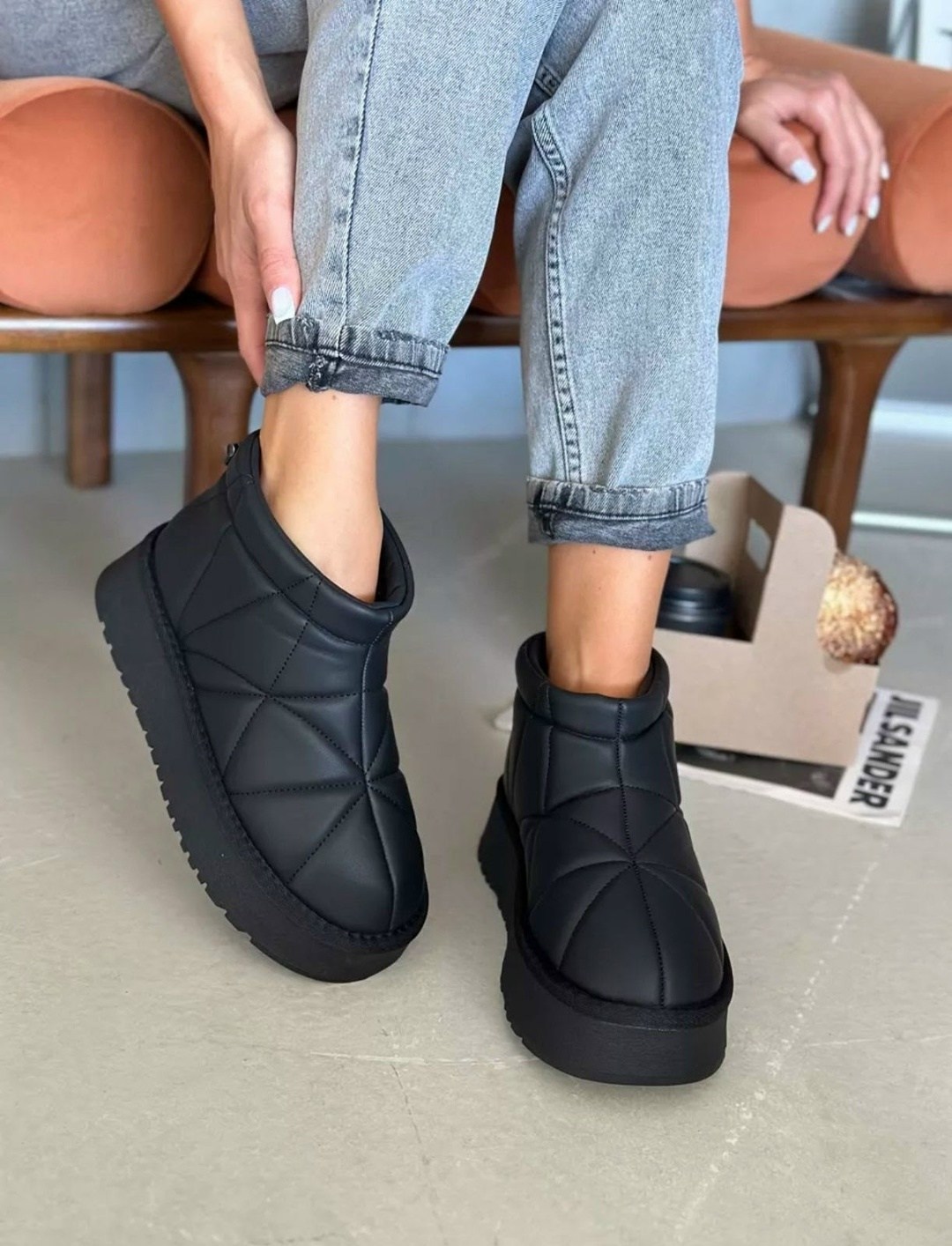 дутики женские,угги дутики женские, женская угги эко кожа,mar&tom угги дутики женские короткие на высокой платформе,короткие утепленные угги ботинки с мехом