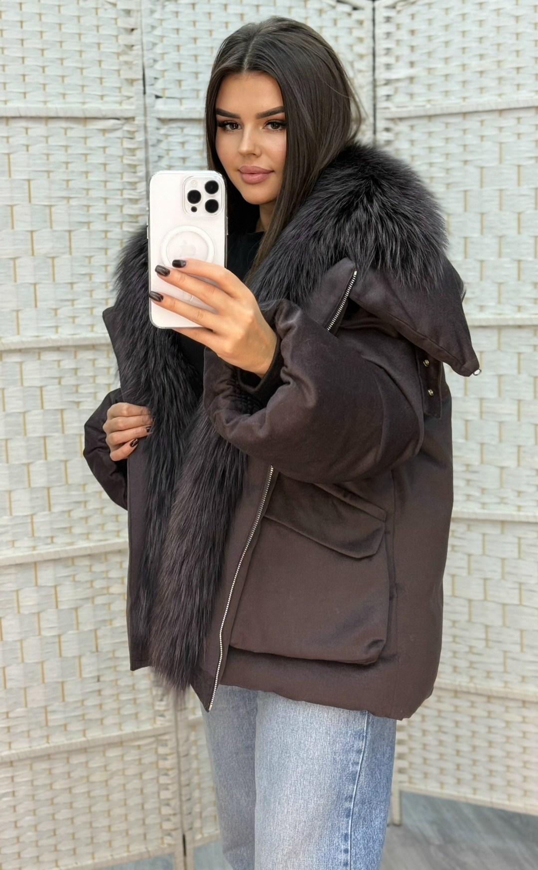 куртка - пуховик с мехом чернобурки city furs,пуховик с натуральным мехом,пуховик с мехом,куртка с мехом,красивые зимние куртки с мехом