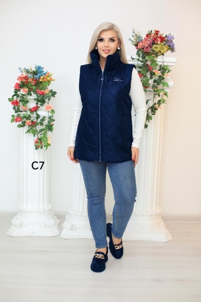 жилетка женская,стеганый жилет с карманами женский fashion lady,жилет на синтепоне,жилет женский,жилетка из плащевки женская