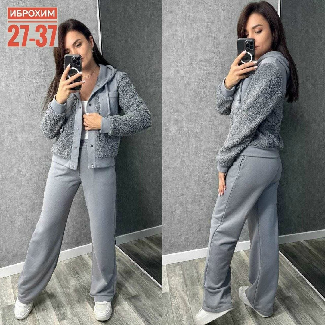 костюм двойка,женские костюмы,костюм женский на флисе,костюм женский ткань флис барашка,костюм женский на флисе спортивный