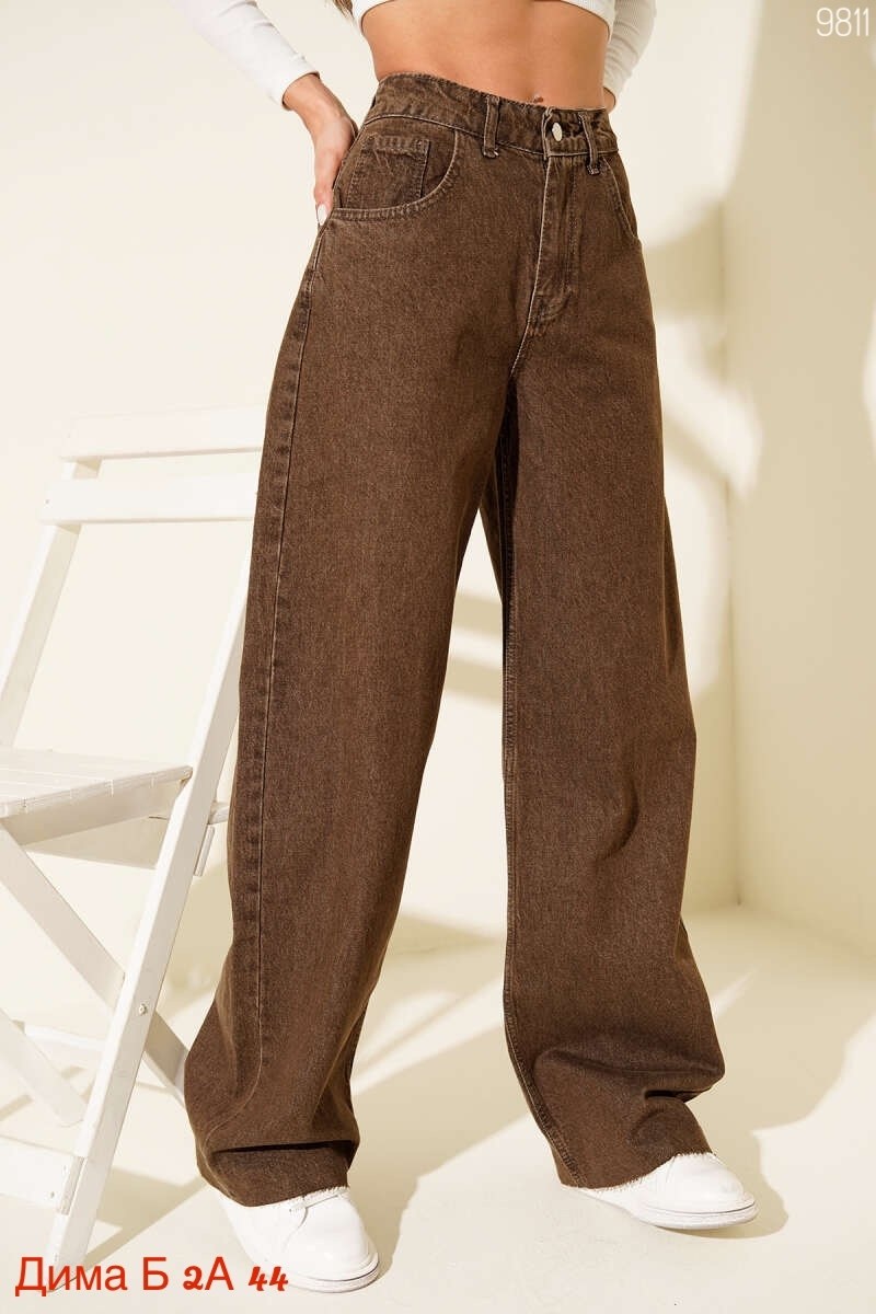 коричневые джинсы,коричневые женские джинсы,джинсы женские monki 0874846001 коричневые 28,широкие джинсы,джинсы брюки