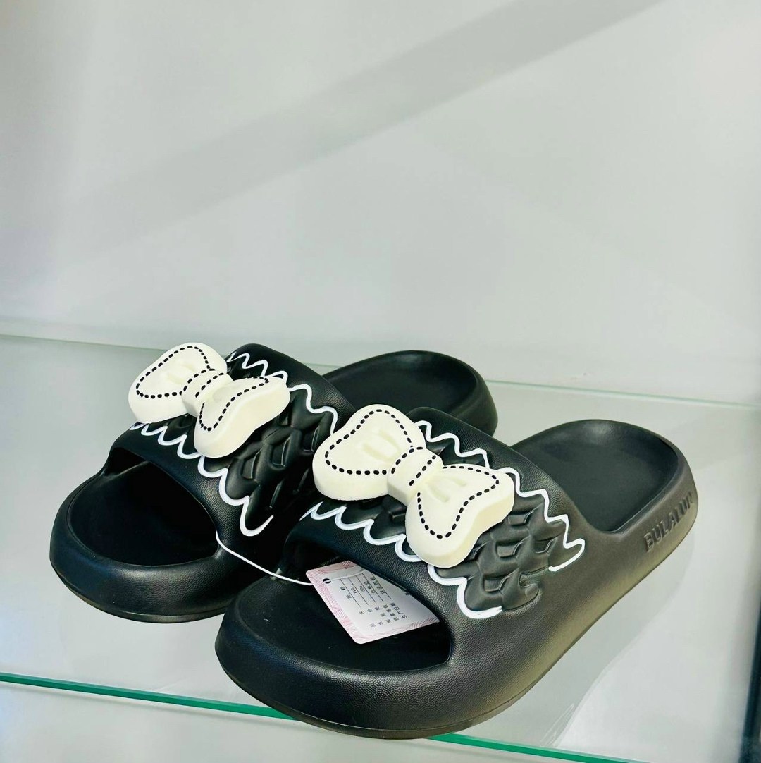 женские тапки,,шлепанцы с бантами,шлепанцы женские,летние тапочки