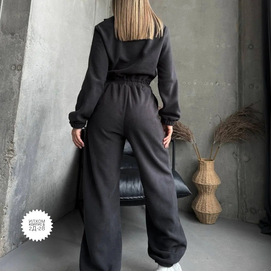 комбинезон на флисе,спортивный костюм,костюм трикотажный,костюм на флисе,женский костюм