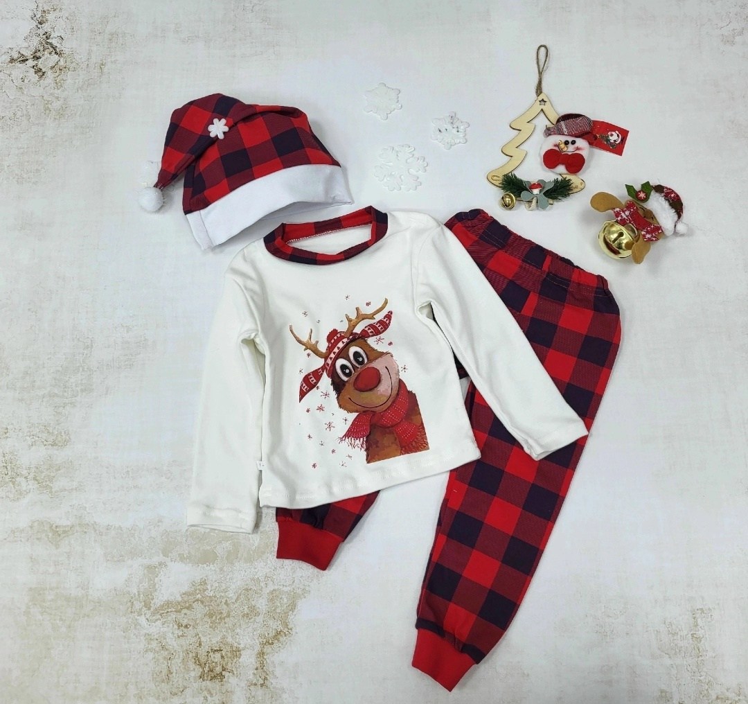 новогодние пижамы,новогодняя детская пижама,комплект пижама,одежда для новорожденного,новогодний костюм пижама для малыша