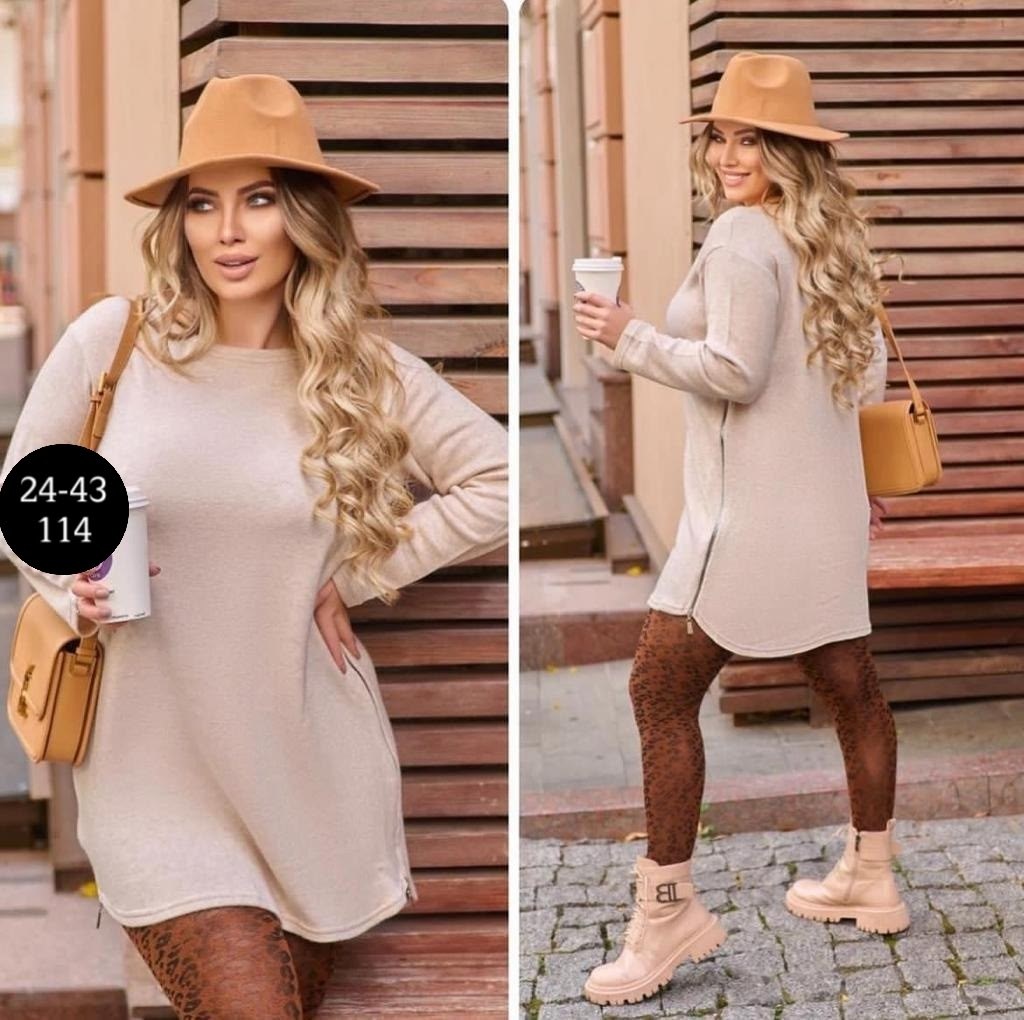 трикотажное платье туника,платье из ангоры,платье женская,платье вязаное туника,платье теплое женское