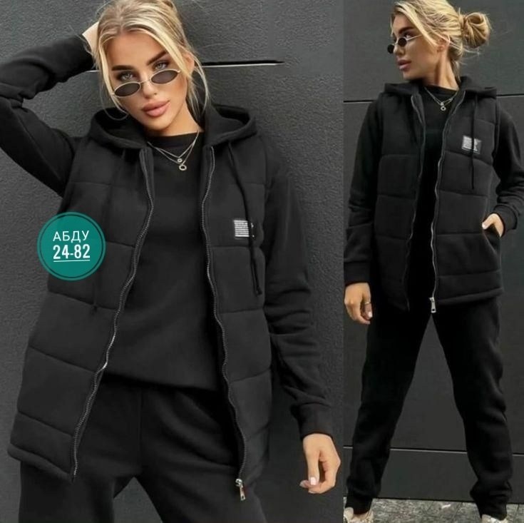 женский костюм на флисе,костюм женский тройка,костюмы спортивные женские,спортивный костюм женский тройка утепленный с жилетом,костюм женский теплый спортивный