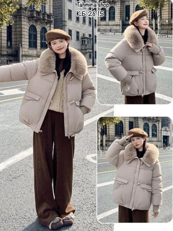 женская зимняя куртка,женский пуховик,куртка зимняя женская с мехом и капюшоном тренд черного цвета,куртка женская,куртка зимняя женская модная с мехом черного цвета