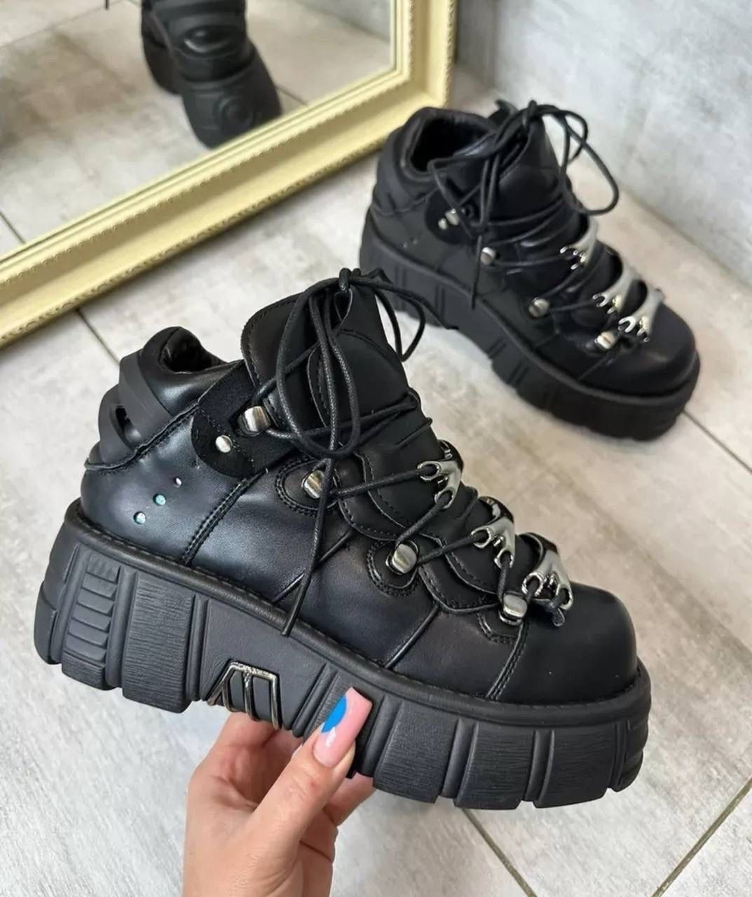 ботинки new rock массивные на высокой подошве,,женская ,ботинки нью рок,ботинки