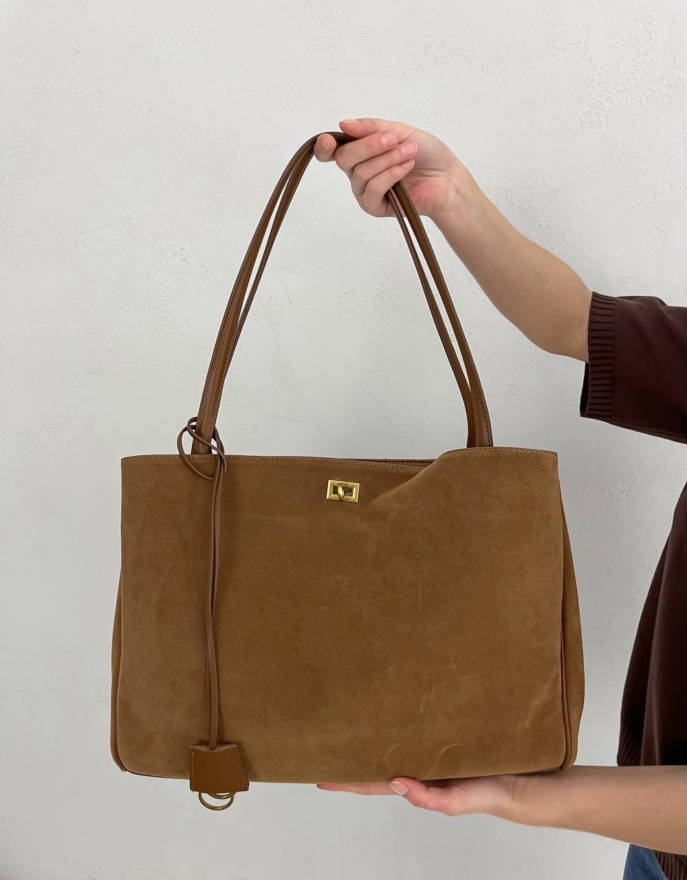 замшевая сумка шоппер,замшевая сумка,винтажная замшевая большая сумка-тоут,большая сумка-тоут из искусственной замши коричневого цвета glamorous,сумка женская натуральная замша