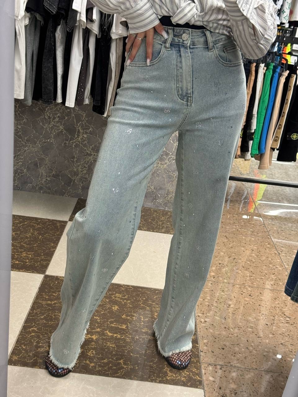 джинсы широкие,джинсы женские,джинсы,джинсы палаццо,джинсы прямые
