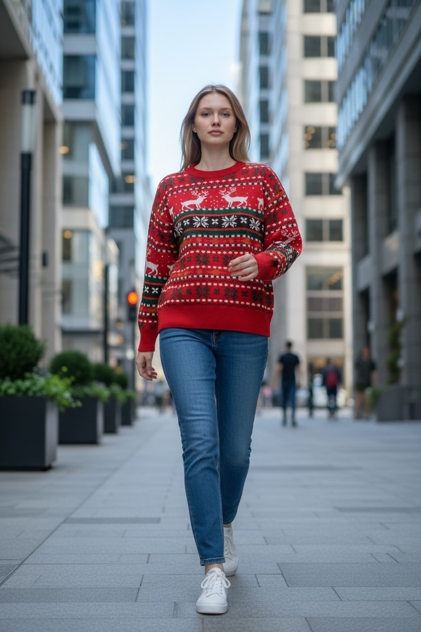 свитер новогодний,свитер,свитер женский новогодний,свитер с оленями,зимний свитер