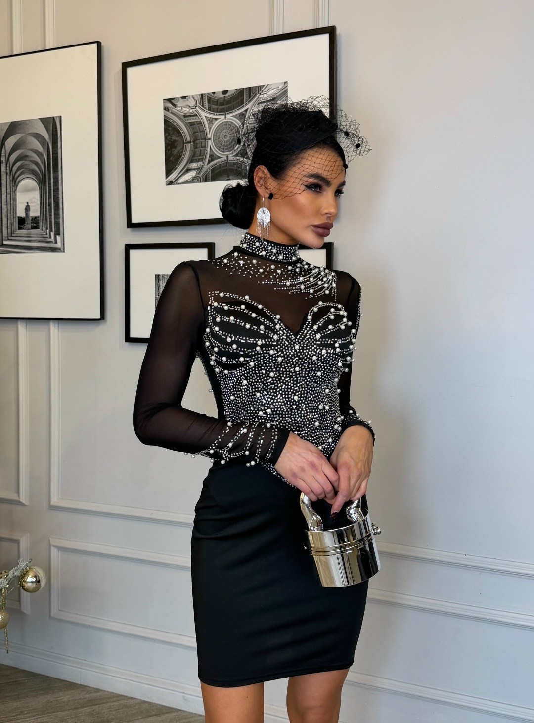 женское элегантное прозрачное сетчатое облегающее платье стразы,платье со стразами,элегантные облегающие платья,платье сексуальное,облегающее платье
