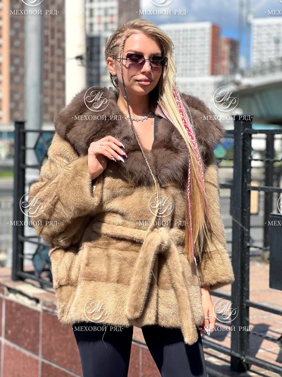 шуба из меха,шубка,норка,шуба норковая nafa пастель с капюшоном из соболя,европейская норка