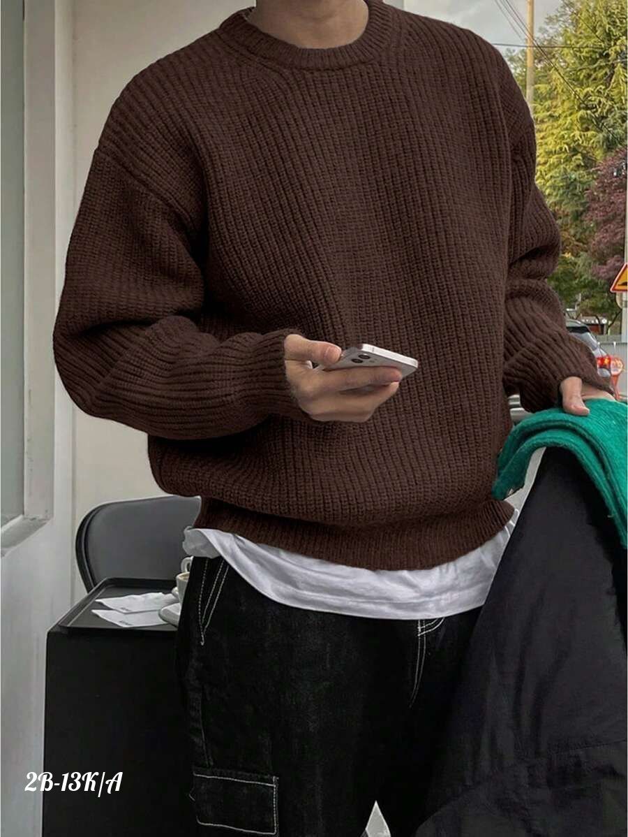 мужской свитер оверсайз,свитер оверсайз вязаный с круглым воротом джемпер,свитер в корейском стиле,джемпер оверсайз корейский мужской,cвитер оверсайз вязаный
