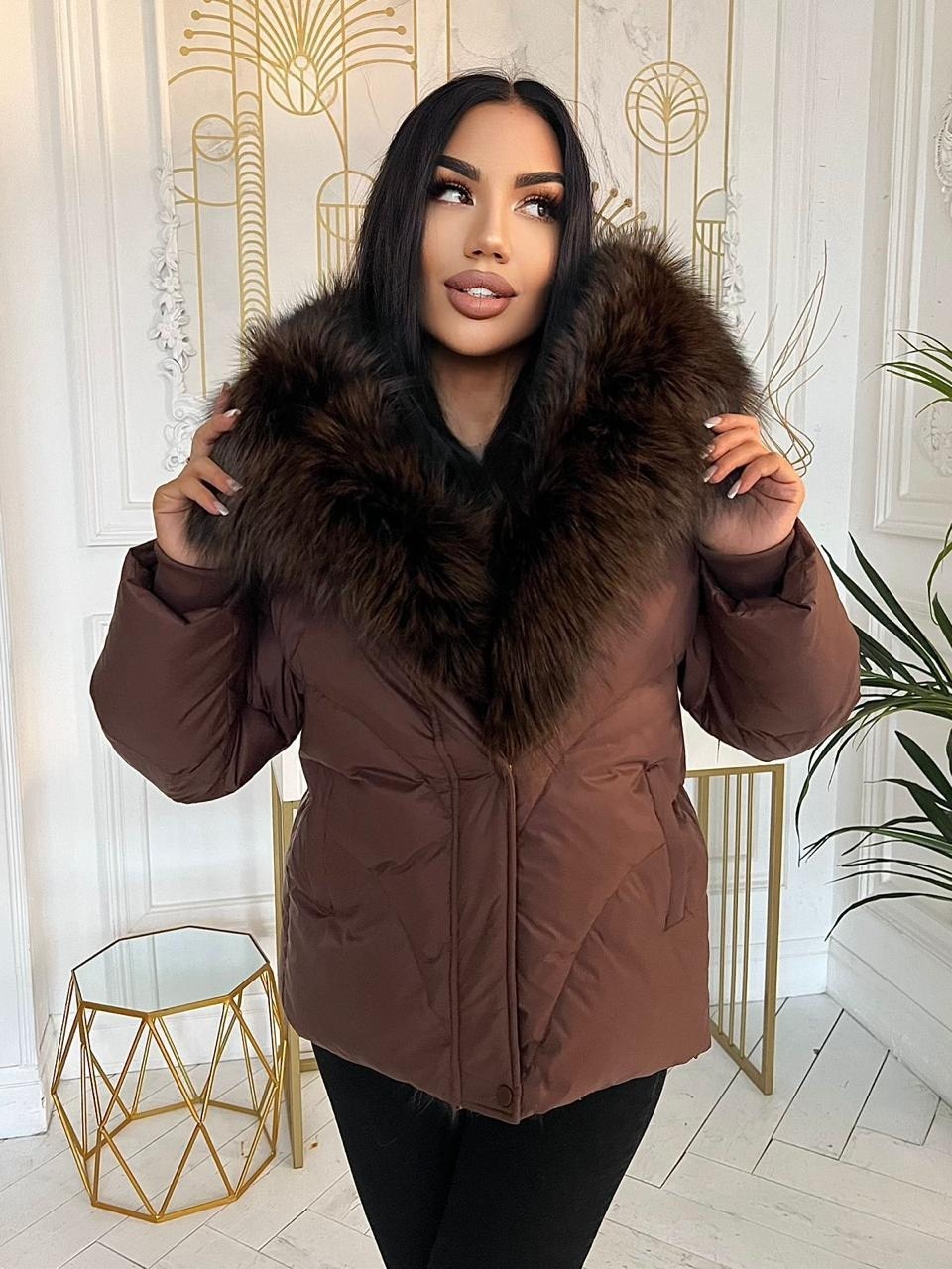пуховик с натуральным мехом,пуховик женский,женская зимняя куртка,пуховик,куртка с мехом