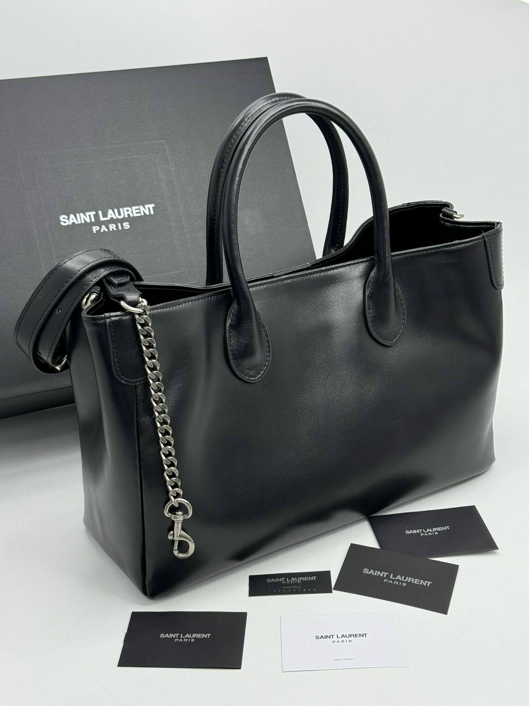 сумка yves saint laurent,yves saint laurent женская чёрная сумка 39x23 см,сумка тоут saint laurent ysl натуральная кожа,saint laurent сумка,сумка saint laurent из натуральной гладкой кожи