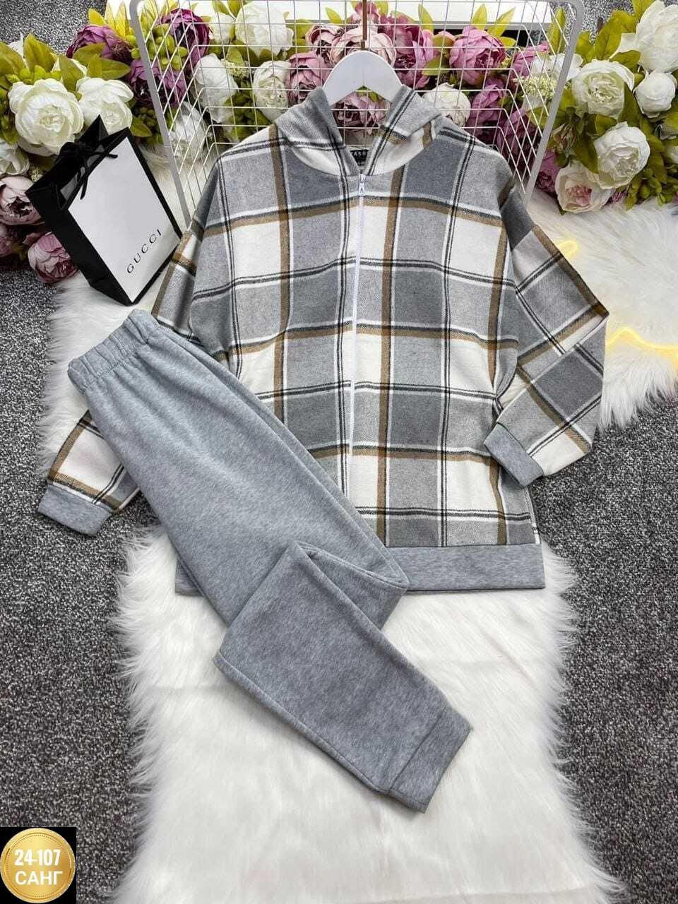 женский костюм на флисе,костюм двойка женская,спортивный костюм в клетку,cпортивный костюм женский теплый,костюм на флисе