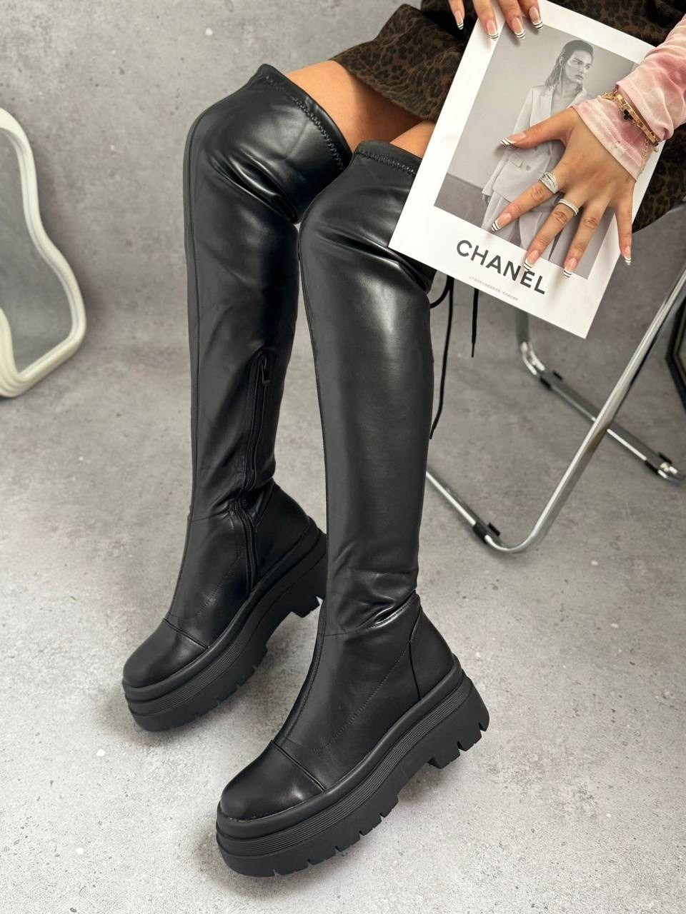 ботфорты женские,ботфорты,сапоги ботфорты,зимние ботфорты чулки на платформе,сапоги ботфорты женские