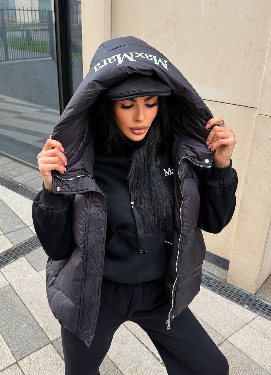 miu miu женский чёрный костюм тройка,костюм спортивный,костюм тройка,стильные костюмы,теплый костюм