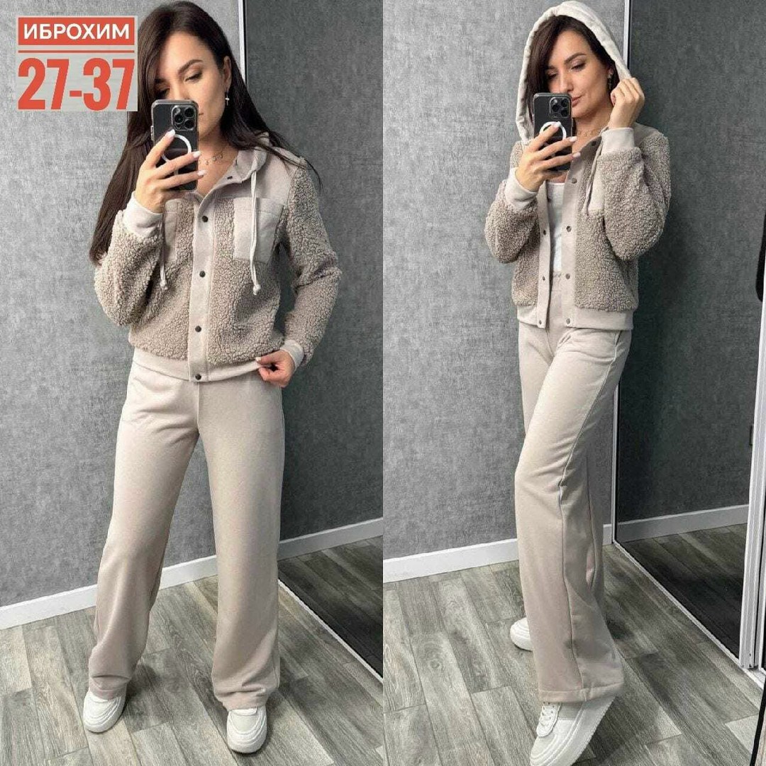 костюм двойка,женские костюмы,костюм женский на флисе,костюм женский ткань флис барашка,костюм женский на флисе спортивный