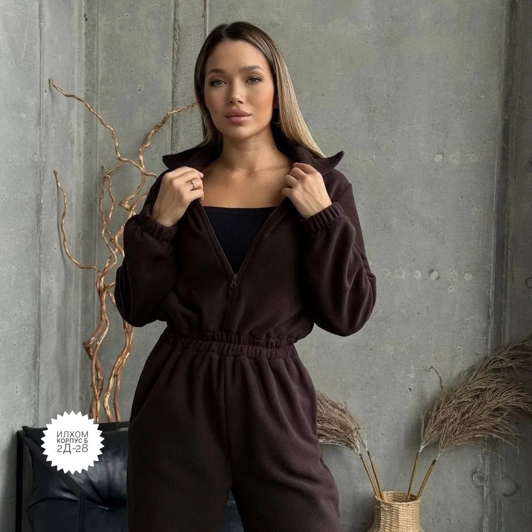 комбинезон на флисе,спортивный костюм,костюм трикотажный,костюм на флисе,женский костюм