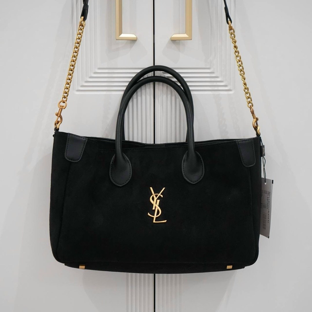 замшевая сумка yves saint laurent 29x18 см,сумка saint laurent,сумка,сумка с ручкой saint laurent ysl замша кожа чёрная,сумка женская yves saint laurent