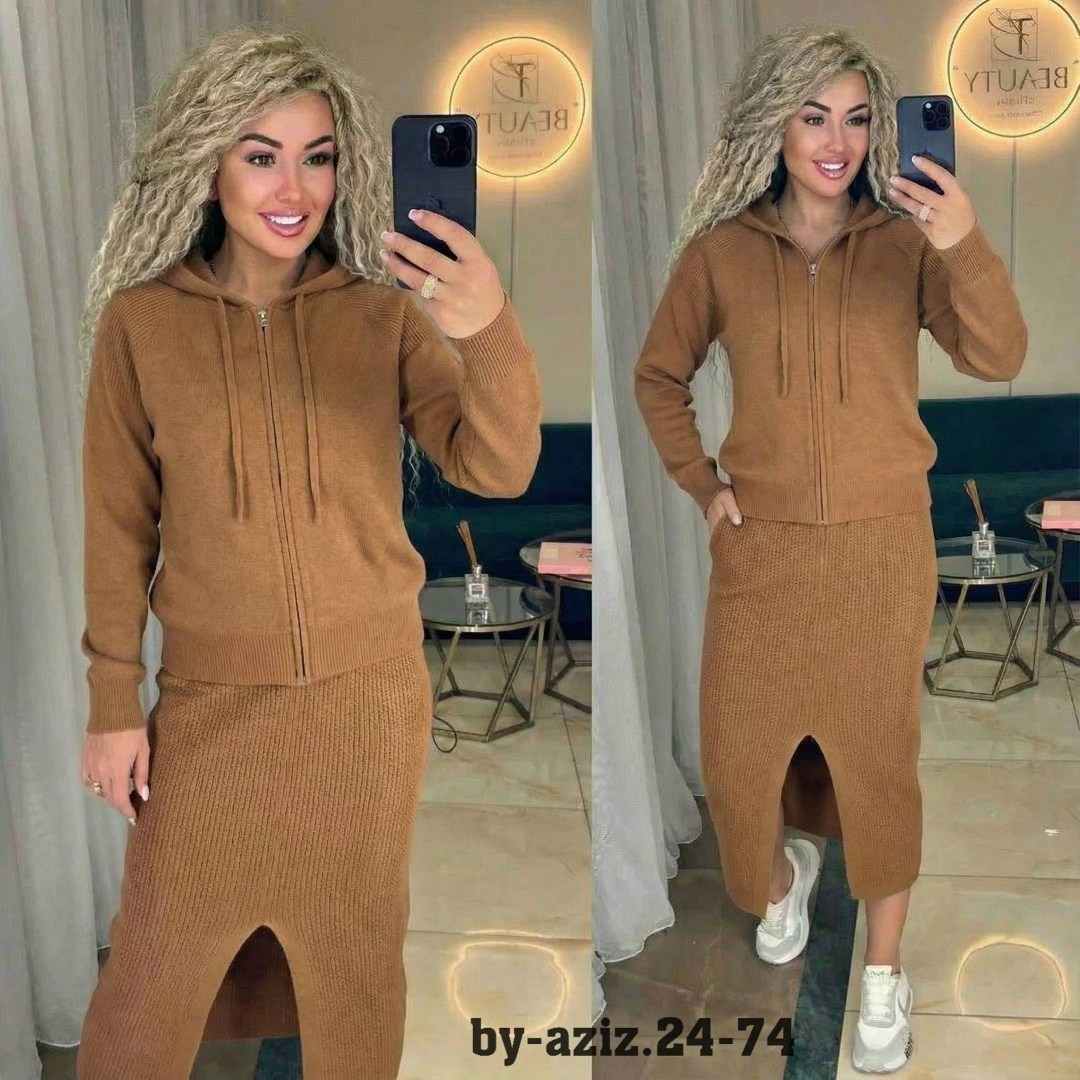 женский костюм двойка варенка с юбкой макси,костюм с юбкой,костюм женский,вязаный костюм с юбкой,кашемировый костюм с юбкой