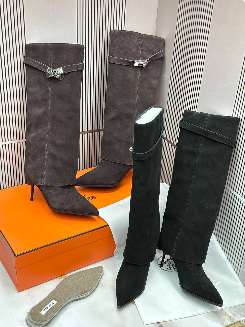 сапоги женские,замшевые сапоги,сапоги модные,сапоги маскотт замшевые на каблуке,сапоги замш